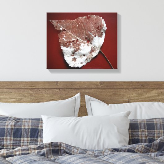 Autumn Leaf Wrapped Canvas (Insitu (Slaapkamer))