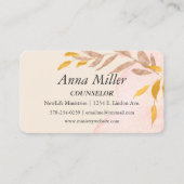 Autumn Leafy Counseling Ministerie Visitekaartje (Voorkant)