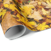 Autumn Leaves Abstract Cadeaupapier (Rol Hoek)