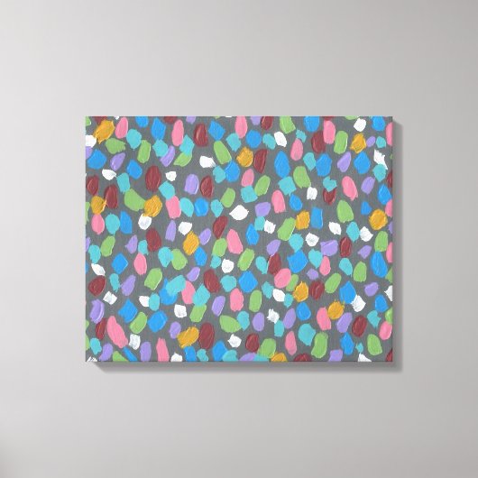 Autumn Leaves Abstract Canvas Afdruk (Voorkant)