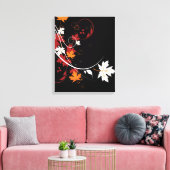 Autumn Leaves Abstract Canvas Afdruk (Insitu (Woonkamer))