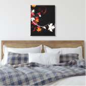 Autumn Leaves Abstract Canvas Afdruk (Insitu (Slaapkamer))