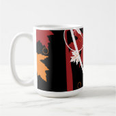 Autumn Leaves Abstract Koffiemok (Links)