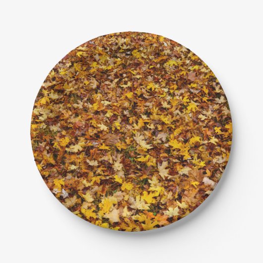 Autumn Leaves Abstract Papieren Bordje (Voorkant)