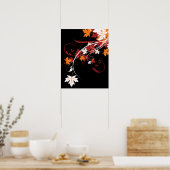 Autumn Leaves Abstract Poster (Keuken)