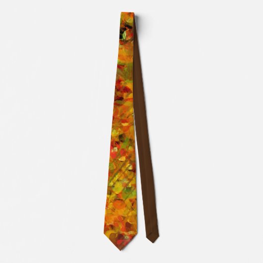 Autumn Leaves Abstract Stropdas (Voorkant)