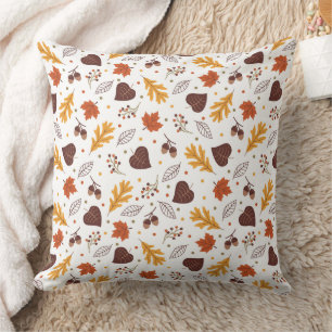 Autumn Leaves & Acorns Kussen