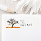 Autumn Leaves Address Label (Insitu)