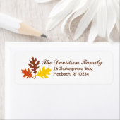 Autumn Leaves Address Label (Insitu)