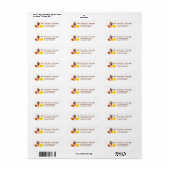 Autumn Leaves Address Label (Full Sheet)