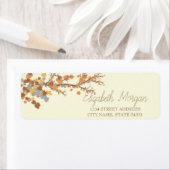 Autumn Leaves Address Label (Insitu)