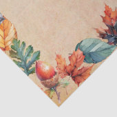 Autumn Leaves and Nuts Decoupage Tissue Paper Tissuepapier (Detail)
