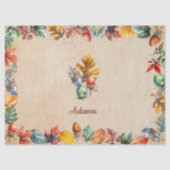 Autumn Leaves and Nuts Decoupage Tissue Paper Tissuepapier (Voorkant)