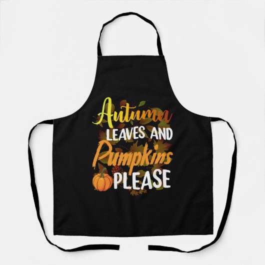Autumn leaves and pumpkins please funny halloween schort (Voorkant)