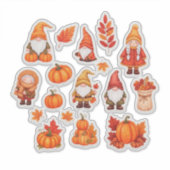Autumn Leaves and Pumpkins Sticker Set (Voorkant)