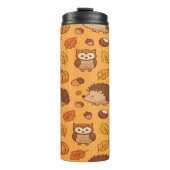 Autumn Leaves and Woodland Animals  Thermosbeker (Voorkant)