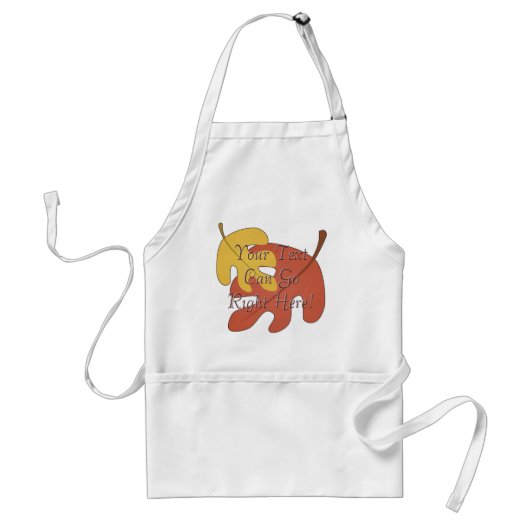 Autumn Leaves Apron Standaard Schort (Voorkant)