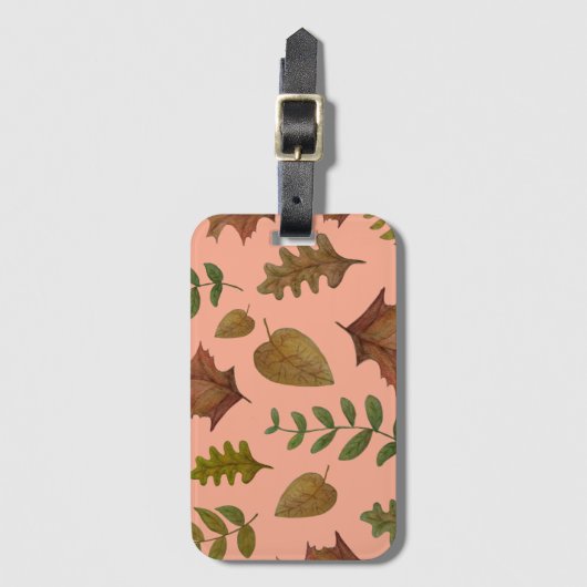 Autumn leaves bagagelabel (Voorkant (verticaal))