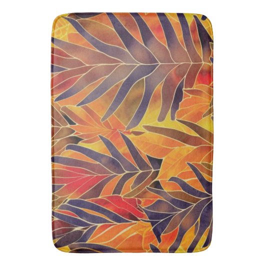 Autumn Leaves Bath Mat (Voorkant Verticaal)