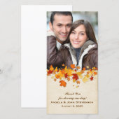 Autumn Leaves Bedankkaart (Voorkant / Achterkant)