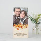 Autumn Leaves Bedankkaart (Staand voorkant)