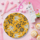 Autumn Leaves, Berries & Acorns Papieren Bordje (Feest)