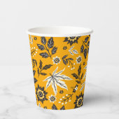 Autumn Leaves, Berries & Acorts Paper Cups Papieren Bekers (Achterkant)