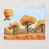 Autumn Leaves Bjornstad A&C briefkaart (Voorkant)
