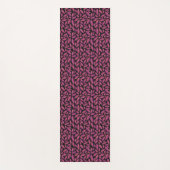 Autumn Leaves Black, Paars Yogamat (Voorkant)