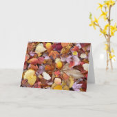 Autumn Leaves Blank Note Card Kaart (Gele Bloem)