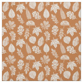 Autumn Leaves Block Print Stof (Swatch)