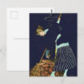 Autumn Leaves Bonfire beroemd gemaakt door C. Cole Briefkaart (Voorkant / Achterkant)