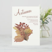 Autumn Leaves Bouquet Kaart (Staand voorkant)