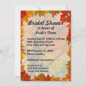 Autumn Leaves Bridal Shower Kaart (Voorkant)