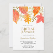 Autumn Leaves Bridal Shower Kaart (Voorkant)