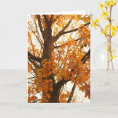 Autumn Leaves Briefkaart (Gele Bloem)
