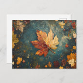 Autumn Leaves Briefkaart (Voorkant / Achterkant)