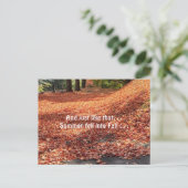 Autumn Leaves Briefkaart (Staand voorkant)