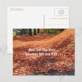 Autumn Leaves Briefkaart (Voorkant / Achterkant)