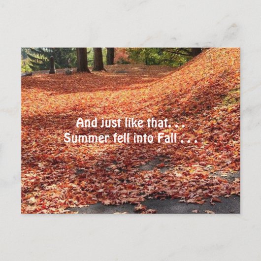 Autumn Leaves Briefkaart (Voorkant)