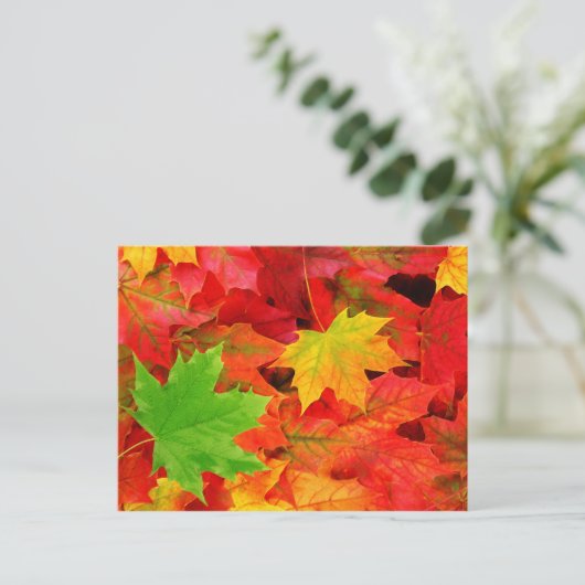 Autumn Leaves Briefkaart (Staand voorkant)