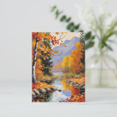 Autumn Leaves Briefkaart (Staand voorkant)