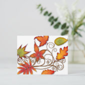 Autumn Leaves Briefkaart (Staand voorkant)