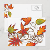Autumn Leaves Briefkaart (Voorkant / Achterkant)