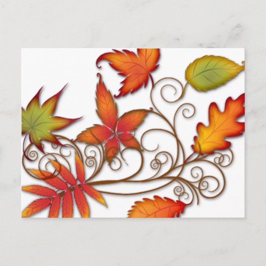 Autumn Leaves Briefkaart (Voorkant)