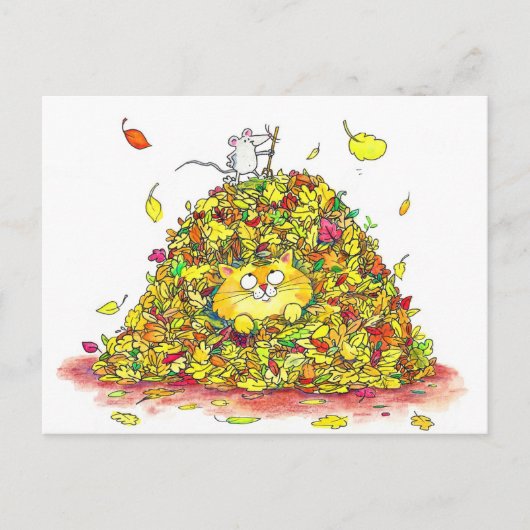 Autumn Leaves Briefkaart (Voorkant)