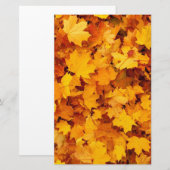 Autumn Leaves Briefpapier (Voorkant / Achterkant)
