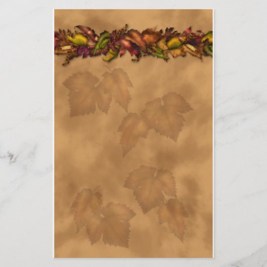 Autumn Leaves Briefpapier (Voorkant)