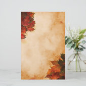 Autumn Leaves Briefpapier (Staand voorkant)