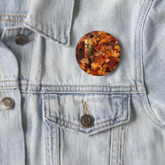 Autumn Leaves Button (In situ)